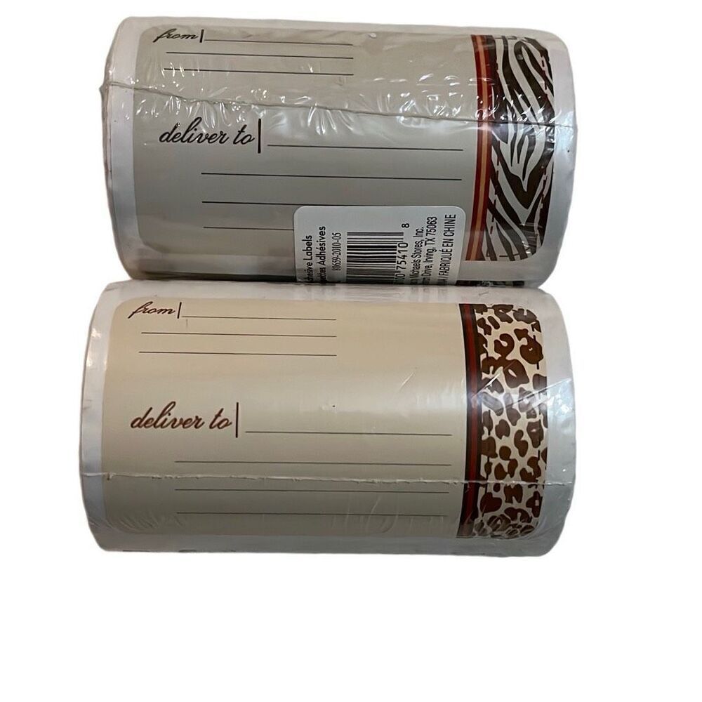 Animal Print Adhesive Labels - Picture 2 of 3